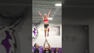 Tryout sequence with Paige🔥🔥 cheer cheerleading competitivecheer cheerleadingstunts shorts [upl. by Harmon]