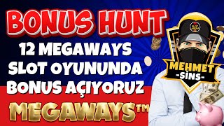 BONUS HUNT 🎟🎪 12 MEGAWAYS OYUNUNDA BONUS AÇIYORUZ slot bonushunt [upl. by Laehcim297]