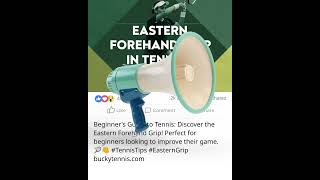 Eastern Forehand Tennis Grip Explained [upl. by Ransom567]