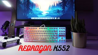 Unboxing and Review  Redragon K552 Kumara TKL Mechanical Gaming Keyboard White [upl. by Burn640]