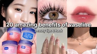 amazing benefits of Vaseline beauty tips and tricks 🎀 [upl. by Akkahs]