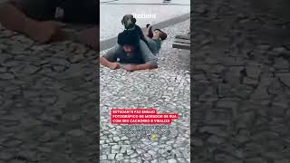 ESTUDANTE FAZ ENSAIO FOTOGRÁFICO DE MORADOR DE RUA COM SEU CACHORRO E VIRALIZA [upl. by Treborsemaj]