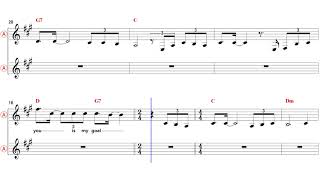 Pledging My Love  Eb Alto Sax Sheet Music  Nicole Fileg [upl. by Orel]