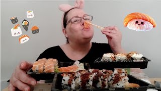 MUKBANG MANGIO SUSHI CRUDO PER LA PRIMA VOLTA 😬 [upl. by Behn693]