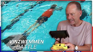 RON LAAT EEN HAAI LOS IN HET ZWEMBAD🦈  Battle Vinzwemmen  Zappsport [upl. by Aitenev]