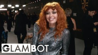 Natasha Lyonne GLAMBOT 75th Emmys 2023  E News [upl. by Enreval]