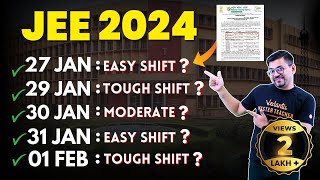 JEE Mains 2024 Easy Moderate amp Tough Exam Shifts😱  Harsh Priyam Sir VedantuMath [upl. by Umeh]