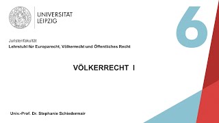 Vorlesung Völkerrecht I – Sitzung 6 01122020 [upl. by Ellette]