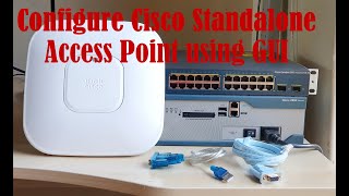 Configure Cisco Access Point using GUI StandaloneAutonomous with WPAv2 Authentication Key [upl. by Stichter703]