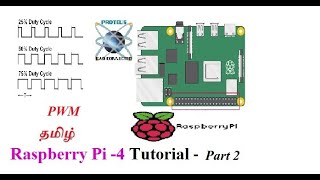 RASPBERRY PI4 TUTORIAL  PROTEUS SIMULATION  PWM GENERATION  PYTHON  PART2  TAMIL [upl. by Assilem]