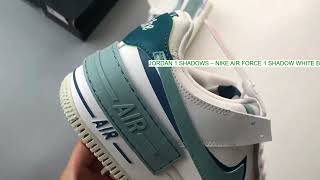 UNBOXING Jordan 1 Shadows – Nike Air Force 1 Shadow White Blue Whisper DZ1847101 [upl. by Camey]