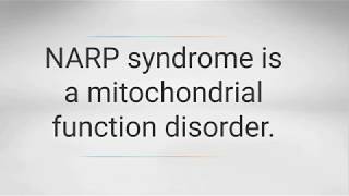 NARP Syndrome Neuropathy ataxia and retinitis pigmentosa [upl. by Dellora]