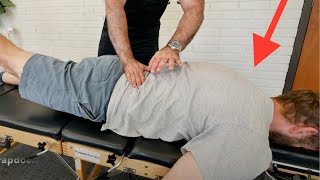 KYPHOSIS Chiropractic Back Cracking Adjustment [upl. by Gen]