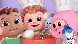 The Muffin Man  Pat a cake  Kids Songs  kids baking song  baby fish  Blue fish 2023 [upl. by Nolahs]