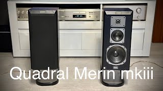 Quadral Merin mk iii speakers inside Test [upl. by Kubetz]