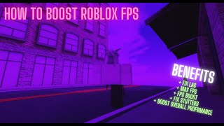 🔧 How to boost Roblox FPS  HUGE FPS BOOST 2024 ✅ [upl. by Ahseim]