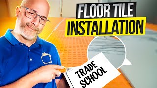 Work With Me Live How To Install Floor Tile [upl. by Seltzer]