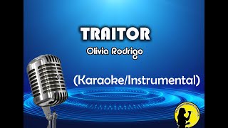 Traitor  Olivia Rodrigo KaraokeInstrumental [upl. by Sumner]