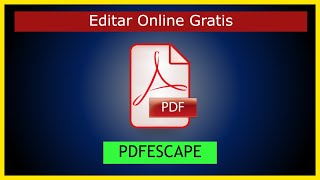 🔴 como EDITAR PDF ONLINE gratis  Pdfescape  2023 [upl. by Juliana]