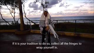 How to wear a Tallit [upl. by Ellertnom]