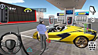 3D Driving Class Simulation  USA Funny 3D Car Officer Refuel His Super Car Gas Crazy Gameplay [upl. by Antonella]