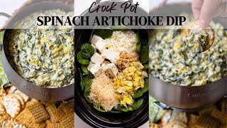 Crock Pot Spinach Artichoke Dip [upl. by Mahmoud]