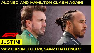 🔥 RIVALRY RENEWED HAMILTON SLAMS ALONSO VASSEURS BIGGEST CHALLENGE FORMULA 1 NEWS TODAY [upl. by Alyworth808]