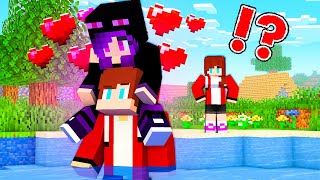 MAIZEN  JJ Met Endergirl in Village and Save Her HOUSE  Minecraft Animation JJ amp Mikey [upl. by Meihar]