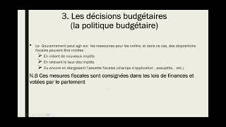 Finance publique Semestre 4 7ème épisode [upl. by Parik]