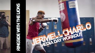 Jermell Charlo Media Day Workout [upl. by Htevi]