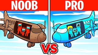 Batalla de Construcción de AVIONES de NOOB vs PRO [upl. by Aruon]