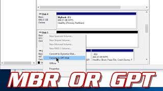 HOW TO CONVERT A DRIVE FROM MBR TO GPT [upl. by Melantha]