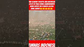 Gambaran stadion GBK jika Indonesia lolos ke piala dunia 2026 football qualifikasipialadunia2026 [upl. by Yrral]