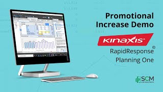 Promotional Increase Demo in Kinaxis RapidResponse Planning One [upl. by Ellehcram]