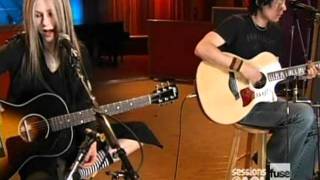 Avril Lavigne  Sk8er Boi acoustic live Sessions  AOL April 12 2004 HQ [upl. by Shurlocke]