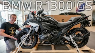 2024 BMW R 1300 GS Unboxing amp Assembly  TRIPLE BLACK [upl. by Twitt]