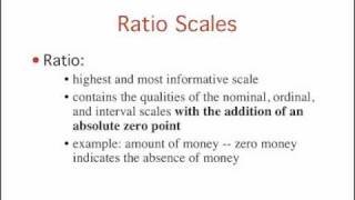 Introduction to Statistics Levels of Measurement [upl. by Jerrilee]