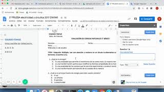 Importar prueba hecha en word a formularios de google [upl. by Milla]