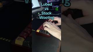 Wooting 60HE Lubed vs Stock Switches Sound Test [upl. by Guillaume]