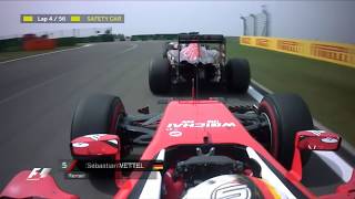 Vettel double overtake in Pit Lane  Chinese Grand Prix 2016 [upl. by Sicard]