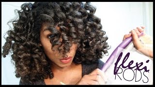 How To Cheat A Flexi Rod Set  EASY Technique Heatless Curls  Naptural85 Natural Hair [upl. by Alexandros]