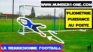 Specifique Gardiens de But PLIOMÉTRIE PUISSANCE GOALKEEPER TRAINING La Berrichonne Châteauroux [upl. by Aikal]