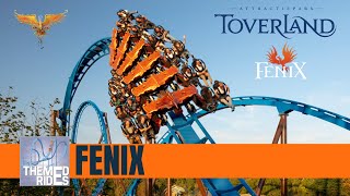 Fenix at Toverland onride Back row  First wing coaster of the Benelux  Themed Rides  POV [upl. by Garry]