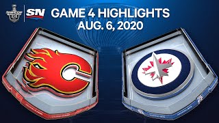 NHL Highlights  Flames vs Jets Game 4 – Aug 06 2020 [upl. by Venita]