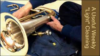 Quickly Clean a Brass Instrument with Spitballs Trumpet Trombone Euphonium Baritone Horn Cornet [upl. by Anirrak270]