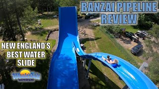 Banzai Pipeline Review Whales Tale White Water West Boomerango  Best Water Slide in New England [upl. by Llerret324]