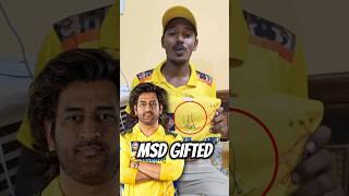 MS Dhoni ने Apne Crazy Fan Gaurav Kumar को Autograph वाली CSK Jersey GIFT दी हैं shorts [upl. by Nailliw]