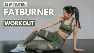 15 MIN FATBURNER WORKOUT  Abnehm Workout Zuhause  Ganzkörper Workout zum Abnehmen  Tina Halder [upl. by Juley]