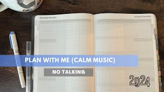 JANUARY SET UP  PLAN WITH ME  Functional Wonderland 222  Calm MusicNo TalkingStationery ASMR [upl. by Lemieux]