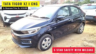 Tata Tigor CNG XZ Walkaround Review Interior Features Price  Tigor CNG 2024 [upl. by Sheppard419]